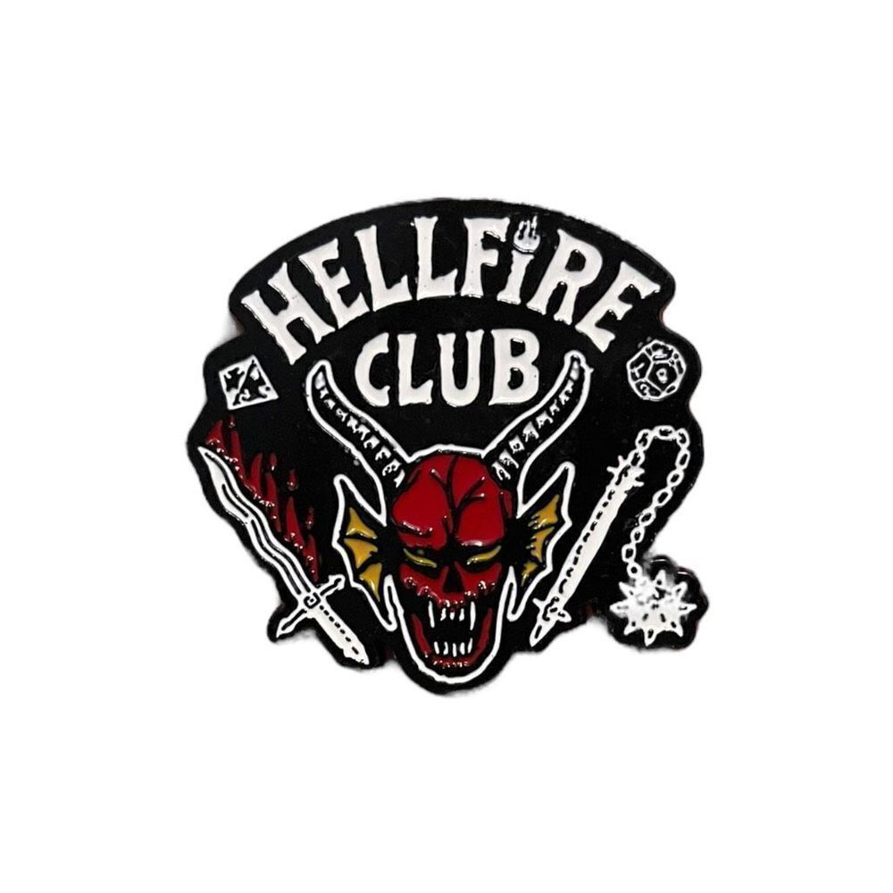 New Stranger Things Hellfire Club Lapel Pin Brooch D&D Game Eddie Munson